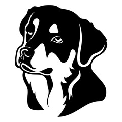 Collection portrait Corgi dog art illustration silhouette vector