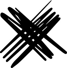 cross sketch accentuation line