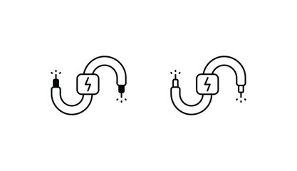 Fototapeta premium Wiring icon design with white background stock illustration