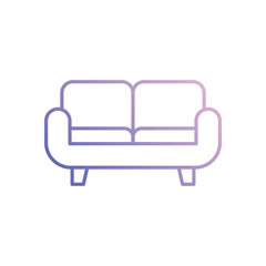 Couch vector icon 