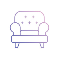 Armchair vector icon 