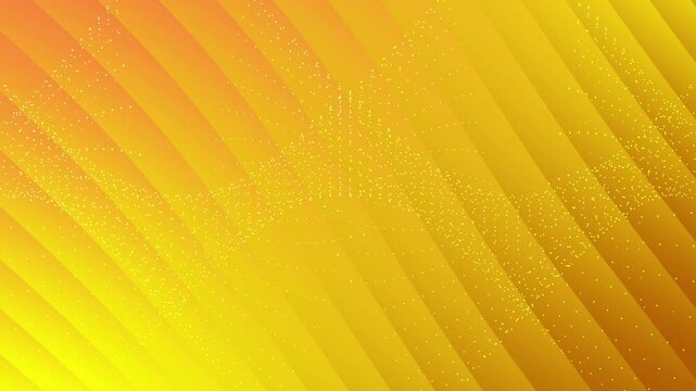 Orange yellow gradient abstract background with diagonal stripes theme and dot pattern movement suitable for web design, social media graphics, or vibrant digital artwork.