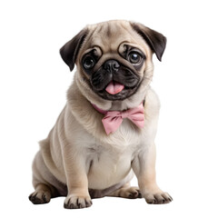 "Adorable Pug Puppy Portrait – Fawn Coat, Wrinkled Face & Big Expressive Eyes | 4K Photorealistic Pet Photography"


