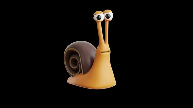 Snail for Spring 3D Animation