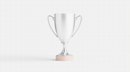 trophy 3D 3D model of a silver trophy with customizable text and design.