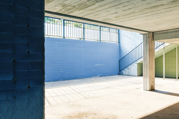 Entrance to the condominium. Building. Clean and well kept space. Interior.