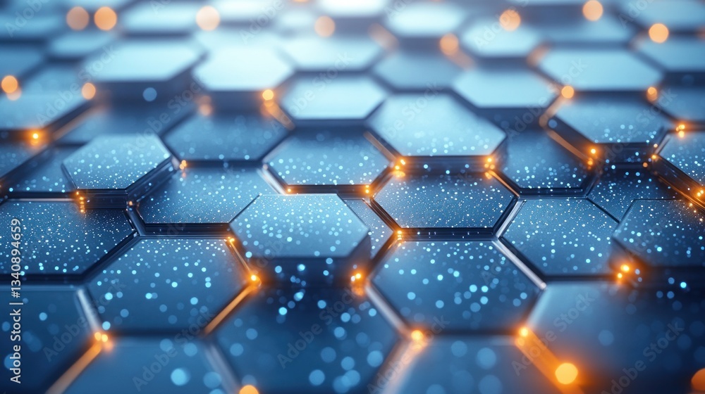 Aufkleber futuristic medical background design with hexagonal patterns for health care innovation and science