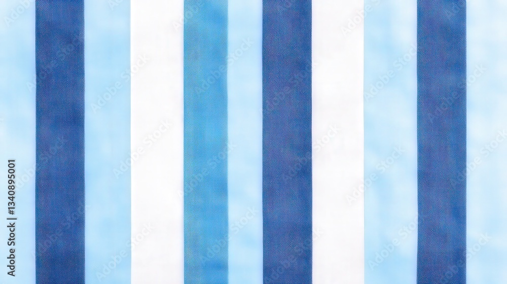 Poster a textured pattern of alternating blue and white stripes, creating a calming and visually appealing 
