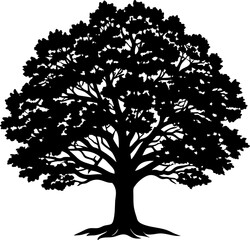 Obraz premium vector tree silhouette