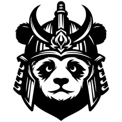 Panda samurai hero