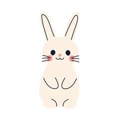 cute easter bunny -vector illustration