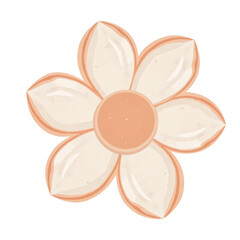 Watercolor Flower Illustration with Transparent Background