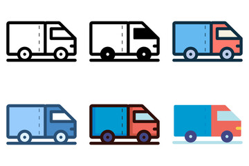 delivery truck icon vector illustration