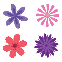 Flowers retro design Retro flower art
