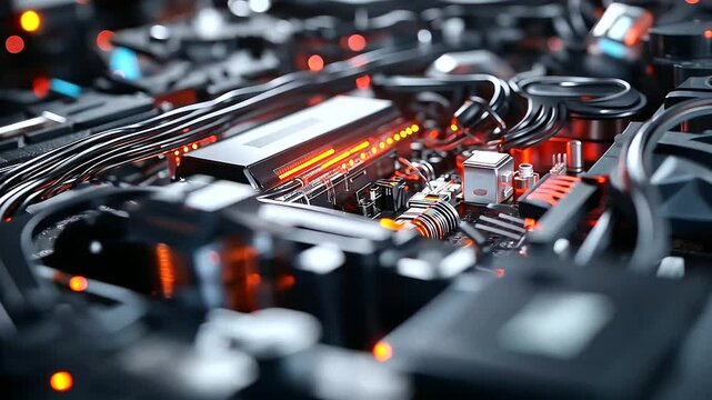 Close-up of a modern vehicle&rsquo;s electronic brain