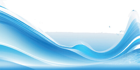 Modern Light Blue Flowing water ocean Curve Background with a Subtle Gradient Effect, Great for Branding, Advertising, and Digital Design Projects
