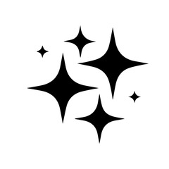 Glittering light symbol for templates.