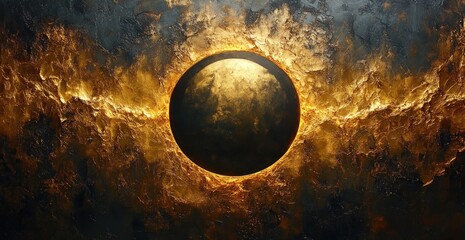 Dynamic Golden Waves Abstract Background