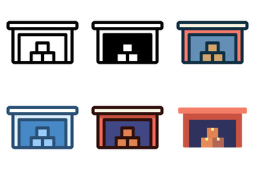 warehouse icon vector illustration