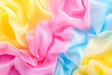 Obraz premium Holographic y2kinspired abstract background with flowing liquid pastels rainbow iridescent ripples and retro tech aesthetic