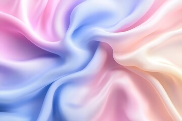 Obraz premium Holographic y2kinspired abstract background with flowing liquid pastels rainbow iridescent ripples and retro tech aesthetic