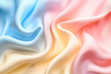 Fototapeta premium Holographic y2kinspired abstract background with flowing liquid pastels rainbow iridescent ripples and retro tech aesthetic