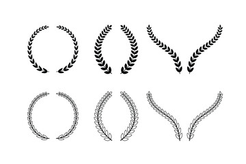  Classic Laurel Wreath Vector Illustration