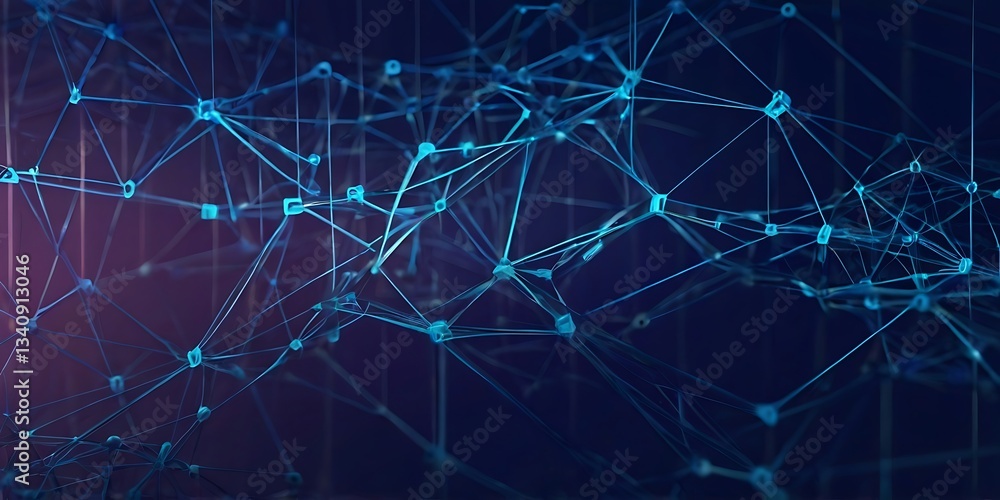 Poster abstract technology network mesh concept banner background design