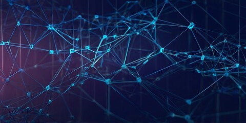 Abstract technology network mesh concept banner background design