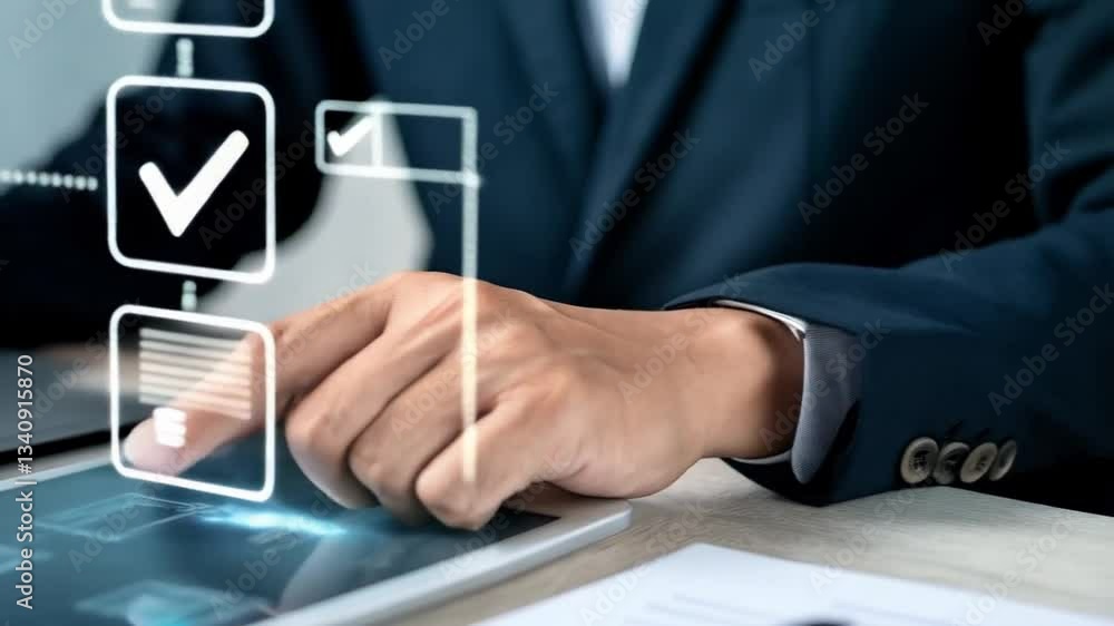 Aufkleber streamline business processes: digital checklists for certification & quality assurance. boost effic