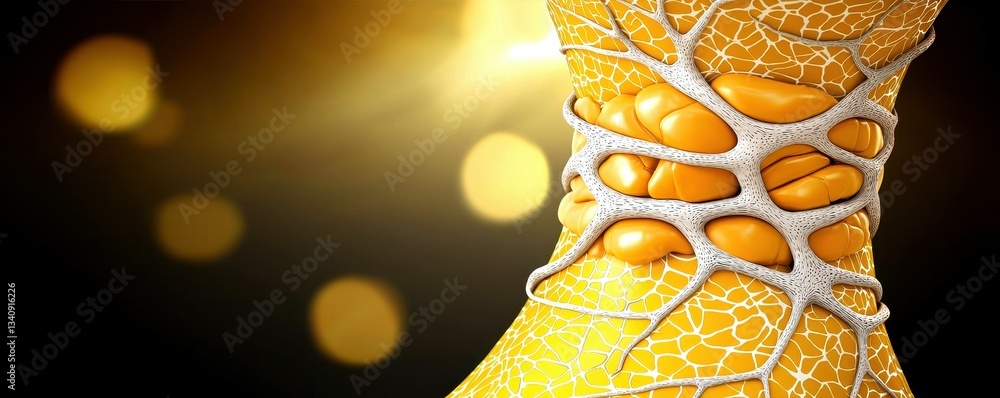 Poster abstract interwoven spheres art render depicting interconnectedness and complex systems analysis
