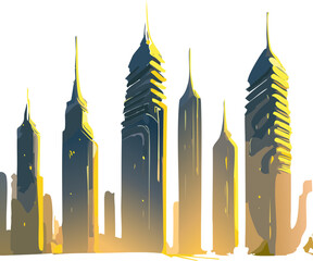vector illustration of a city