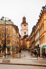 Obraz premium rues de gamla stan stockholm