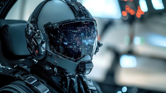 An advanced pilot helmet with augmented reality HUD display