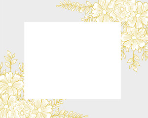 Elegant Gold Aster and Anemone Flower Border
