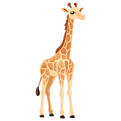 Giraffe walking giraffe illustration wildlife vector