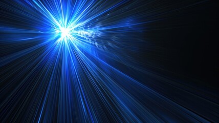 Obraz premium Sparkling laser beam effect dash with high-speed shine and emit electric light express fantasy scene convey sense of energy moving and flowing with dynamic perfect for science fictional design. AIG53.
