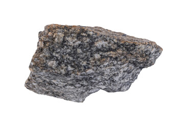 Granite sample isolated. Igneous rock specimen.