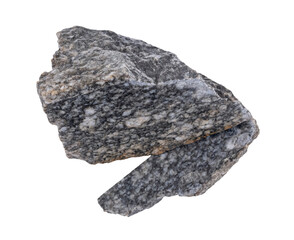 Granite sample isolated. Igneous rock specimen.