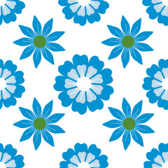 Fototapeta premium Floral seamless pattern Beautiful romantic floral