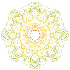 Circular pattern in form of flower mandala. Vintage decorative elements. Oriental pattern, vector illustration.