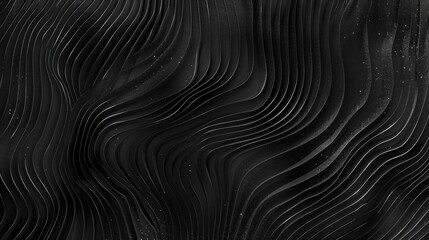 Abstract black color wave flowing express the energetic ripple. Seamless texture of vividness curve swirling convey sense of harmony and wonderful scene perfect for effect and graphic design. AIG51.