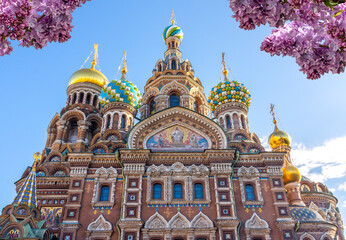 St. Petersburg, Russia - 26 june 2024: Cathedral of the Savior on Spilled Blood in summer