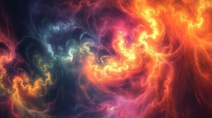 Fototapeta premium Abstract depiction of chaos blending motion, colors, and surreal dynamics. 