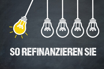So refinanzieren Sie	
