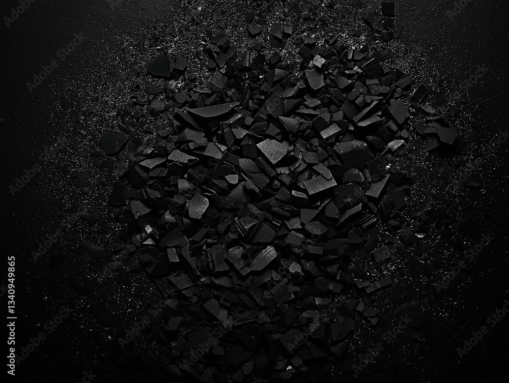 Poster black background with soft lighting and grainy texture, a high-resolution and high-quality atmospher