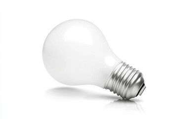 A bright light source on a clean white background