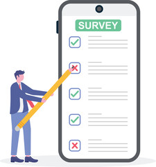 Social media illustration, business concept, web design

