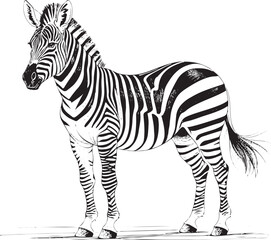 zebra standing on ground
