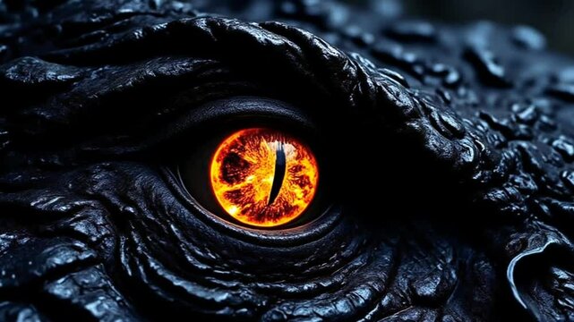  Reptilian Eye Close Up Macro - Close-up of a reptile's eye, showcasing intricate textures and vibrant colors. Symbolizing: mystery, primal instinct, ancient wisdom, hidden depths, watchful gaze